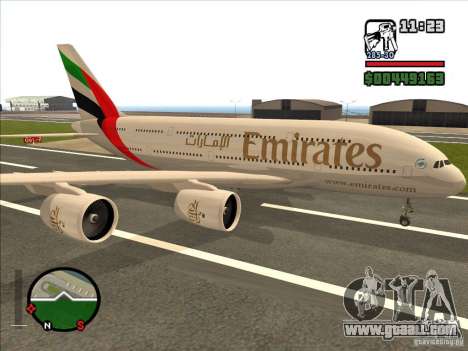 Boeing Emirates Airlines for GTA San Andreas