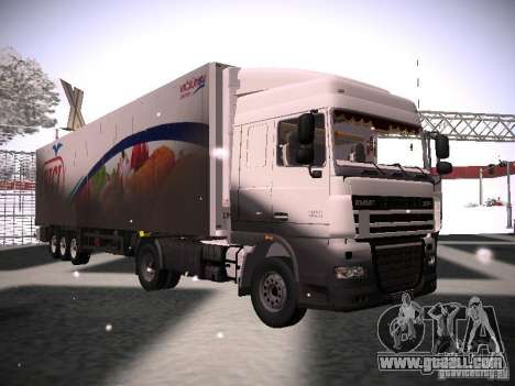 Trailer for DAF XF105 for GTA San Andreas