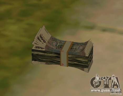 Rubles, along with dollars for GTA San Andreas
