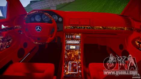 Mercedes Benz SL600 W140 1998 higher Performance for GTA 4