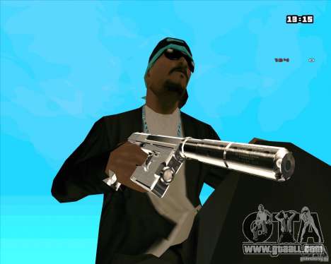 Chrome Weapon Pack for GTA San Andreas