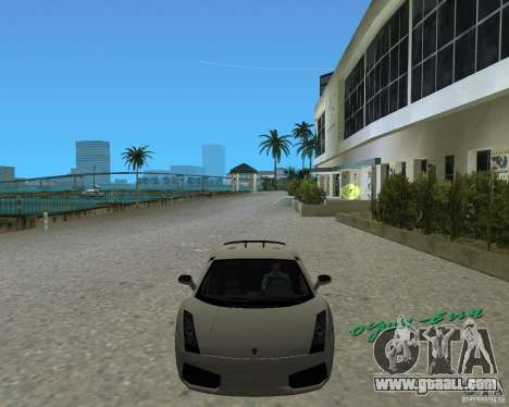 Lamborghini Gallardo Superleggera for GTA Vice City