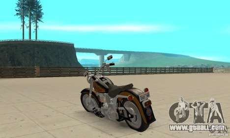 Harley Davidson FLSTF (Fat Boy) v2.0 Skin 3 for GTA San Andreas