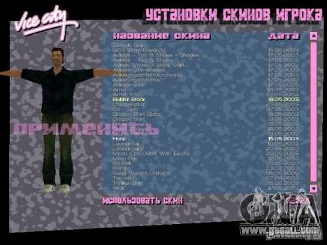 Pack of skins for Tommy for GTA Vice City