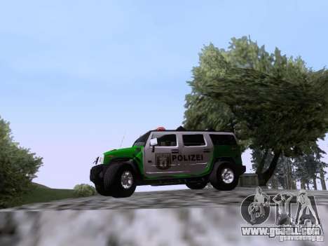 Hummer H2 Polizei for GTA San Andreas