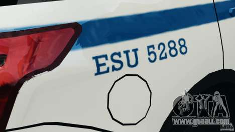 Ford Explorer NYPD ESU 2013 [ELS] for GTA 4
