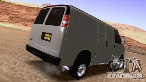 Chevrolet Savana 3500 Cargo Van for GTA San Andreas