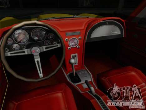 Chevrolet Corvette 1967 for GTA San Andreas
