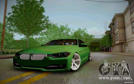 BMW 3 Series F30 Stanced 2012 for GTA San Andreas