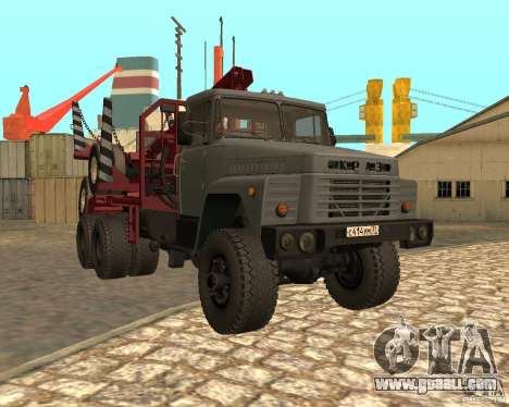 KrAZ-255 timber carrier for GTA San Andreas