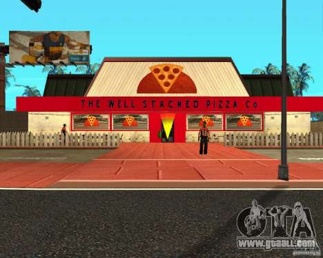 Buying pizza for GTA San Andreas