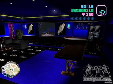 Club VIP Club Malibu new textures for GTA Vice City