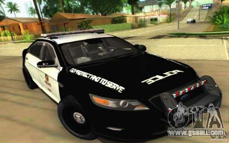 Ford Taurus 2011 LAPD Police for GTA San Andreas
