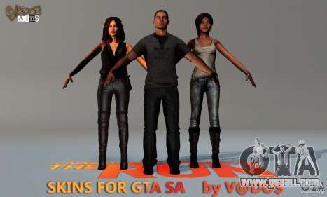 NFS The Run Skins for GTA San Andreas