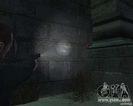 Flashlight for Weapons v 2.0 for GTA 4
