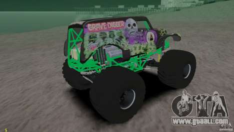 Grave digger for GTA 4