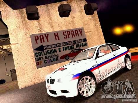 BMW M3 MotoGP SafetyCar for GTA San Andreas