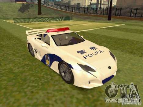 Lexus LF-A China Police for GTA San Andreas