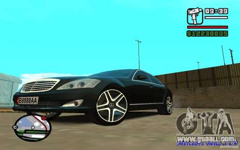 Mercedes - Benz S420 (W221) for GTA San Andreas