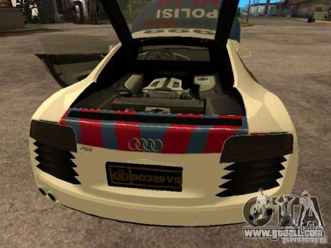 Audi R8 Police Indonesia for GTA San Andreas