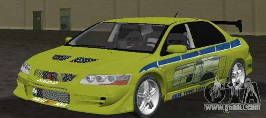 Mitsubishi Lancer Evolution VII for GTA Vice City
