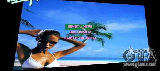 Menu background Spiaggia for GTA Vice City