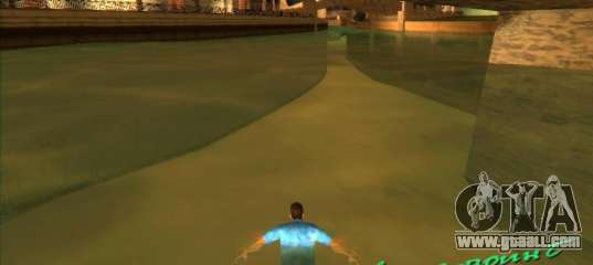 Swimming with the new animation for GTA Vice City
