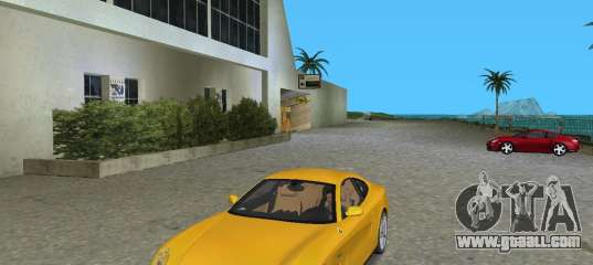 Ferrari 612 Scaglietti жёлтый for GTA Vice City