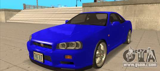 Nissan Skyline R34 Fnf4 For Gta San Andreas