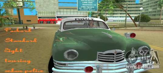 Packard Standard Eight Touring Sedan Police 1948 for GTA Vice City