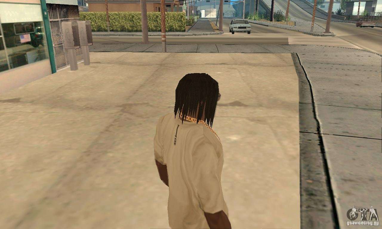 Long dark hair for GTA San Andreas