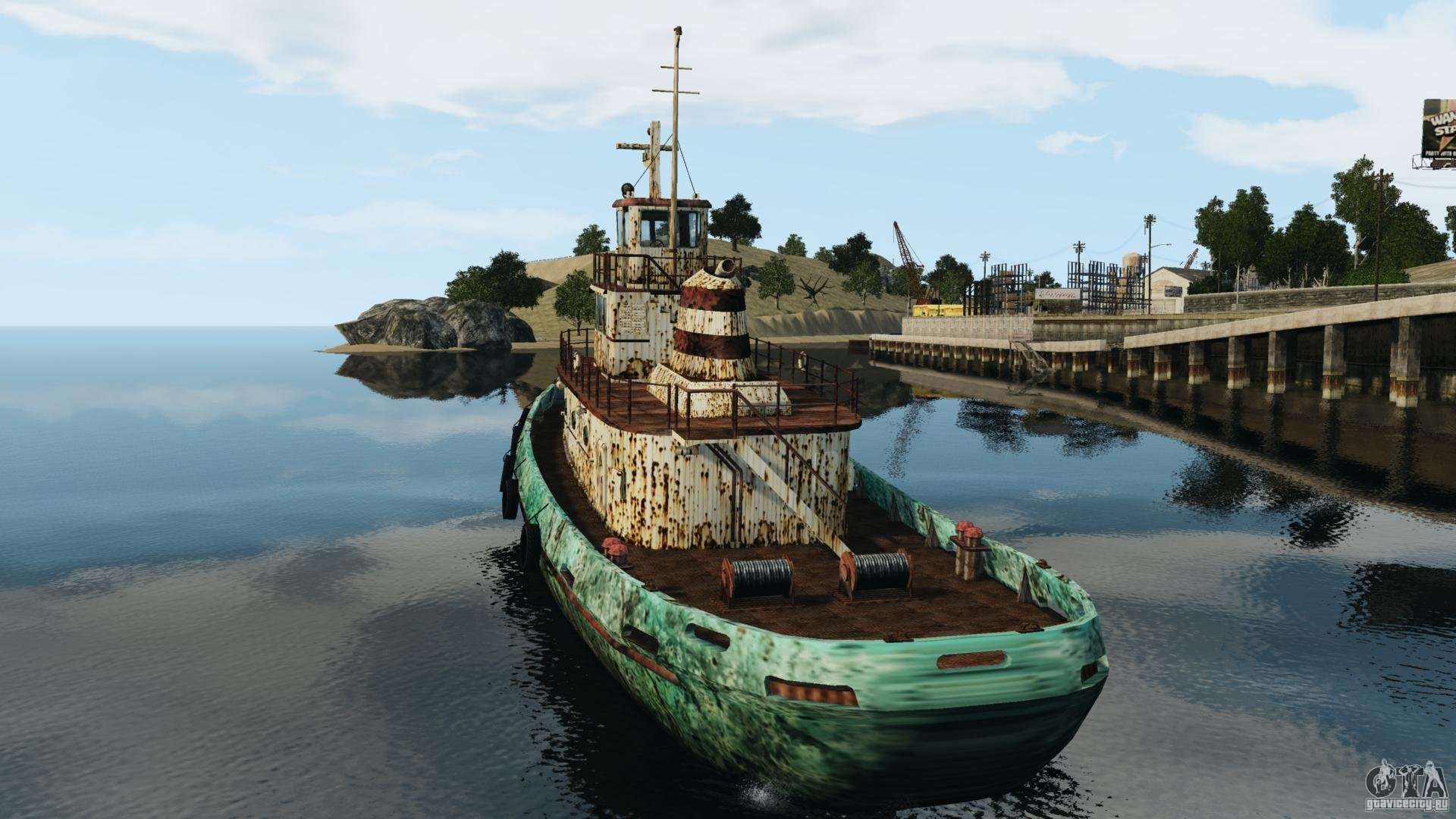 Realistic Rusty Tugboat for GTA 4