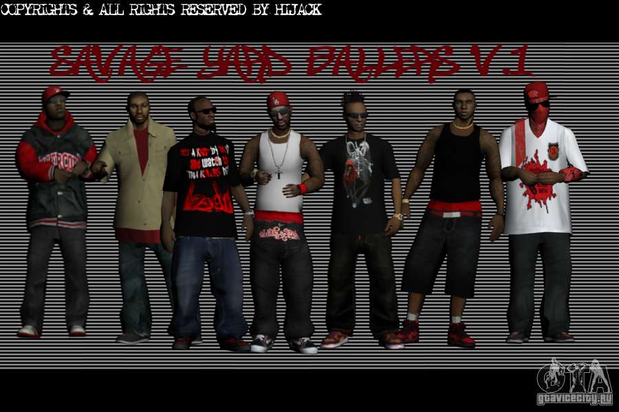 Skins Bloodz for San Andreas
