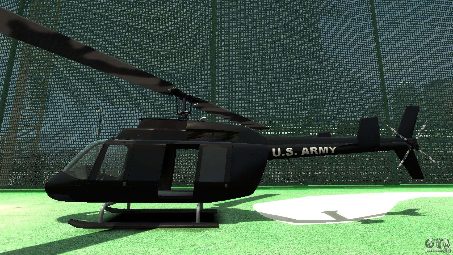 Black U.S. ARMY Helicopter v0.2 for GTA 4