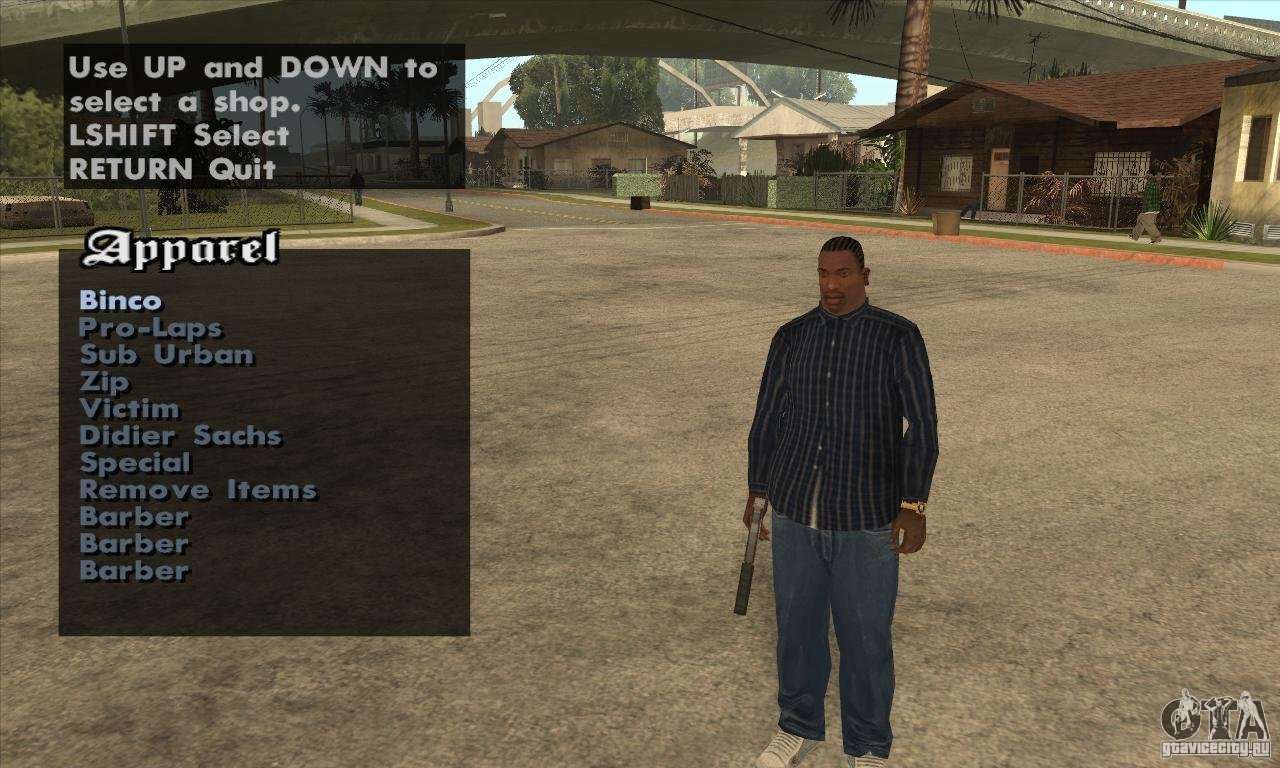 gta san andreas device selection