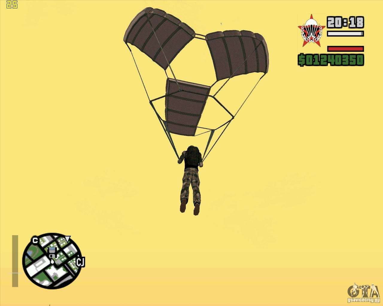 gta san andreas how to open parachute pirated version