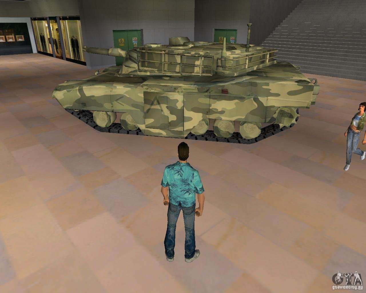 Camo tank for GTA San Andreas