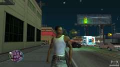 GTA IV HUD for a wide screen (16: 9) for GTA San Andreas