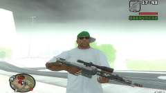 A sniper rifle from a Ballad of Gay Tony for GTA San Andreas