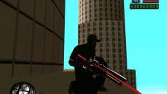 Chrome black red gun pack for GTA San Andreas