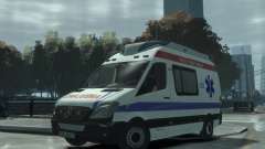 Mercedes-Benz Sprinter Azerbaijan Ambulance v0.1 for GTA 4