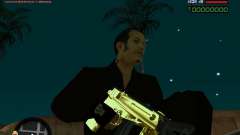 Tec 9 GOLD for GTA San Andreas