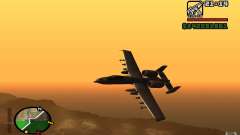 Thunderbold A-10 for GTA San Andreas
