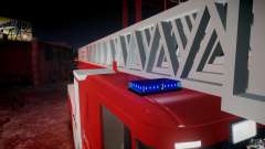 Scania Fire Ladder v1.1 Emerglights blue-red [ELS] for GTA 4