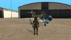 MiG 15 with weapons for GTA San Andreas