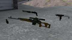 Pak domestic weapons version 4 for GTA San Andreas