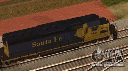 SD 40 UP BN Santa Fe for GTA San Andreas