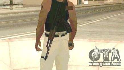 Weapons on body for GTA San Andreas
