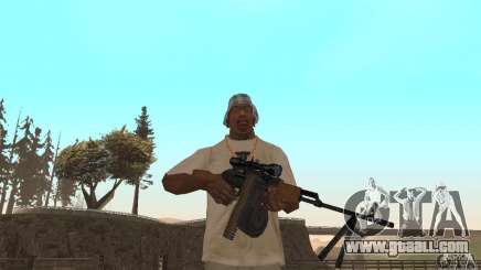 The portable machine gun Kalashnikov for GTA San Andreas