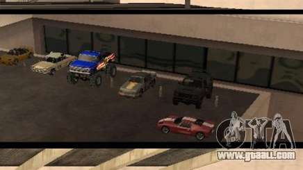 Cars shop in San-Fierro beta for GTA San Andreas